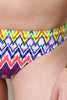 Bohemian Chevron High Neck Bikini Set